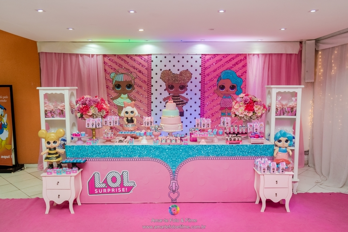 festa infantil tema lol decoração 