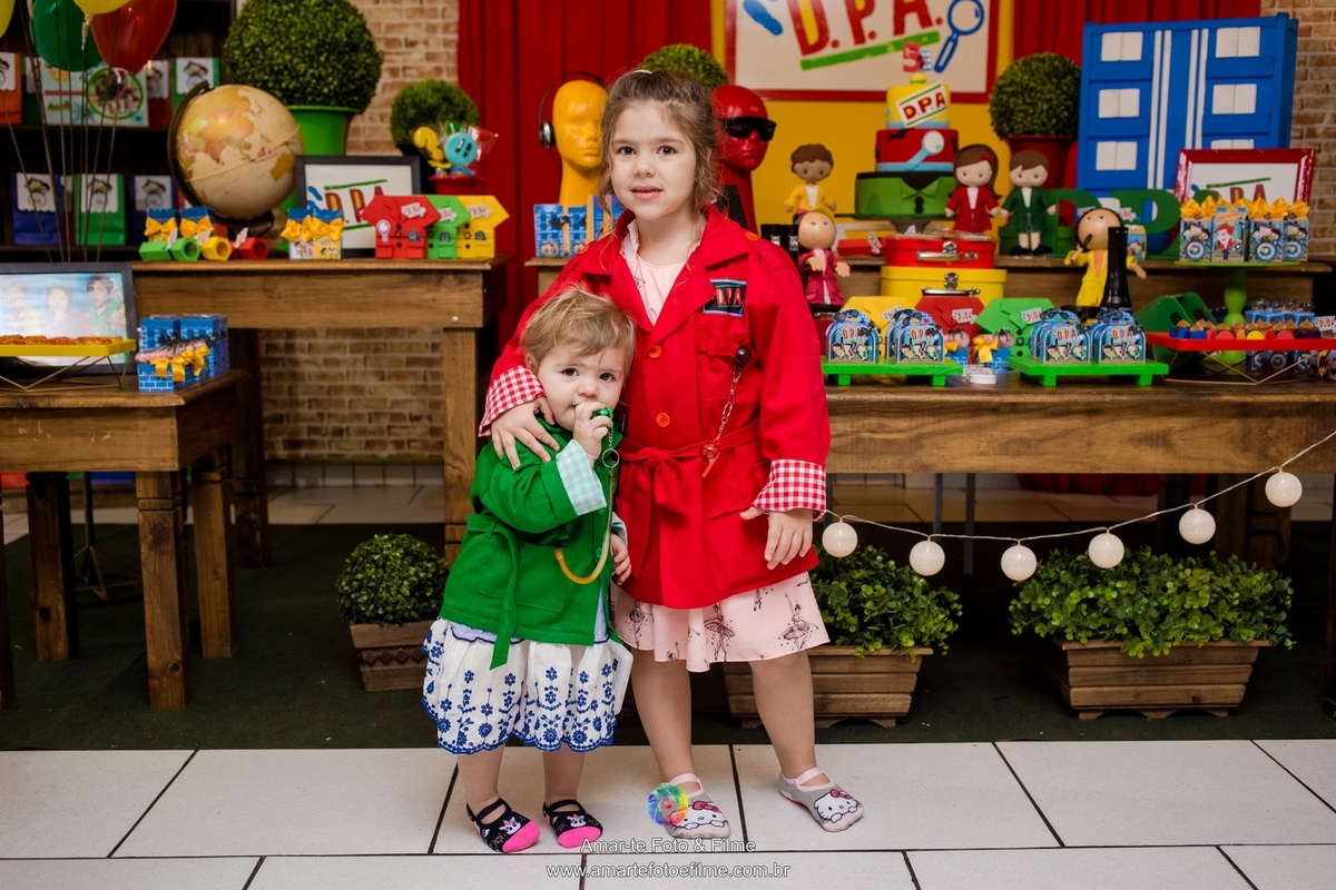 festa infantil tema dpa detetives do prédio azul