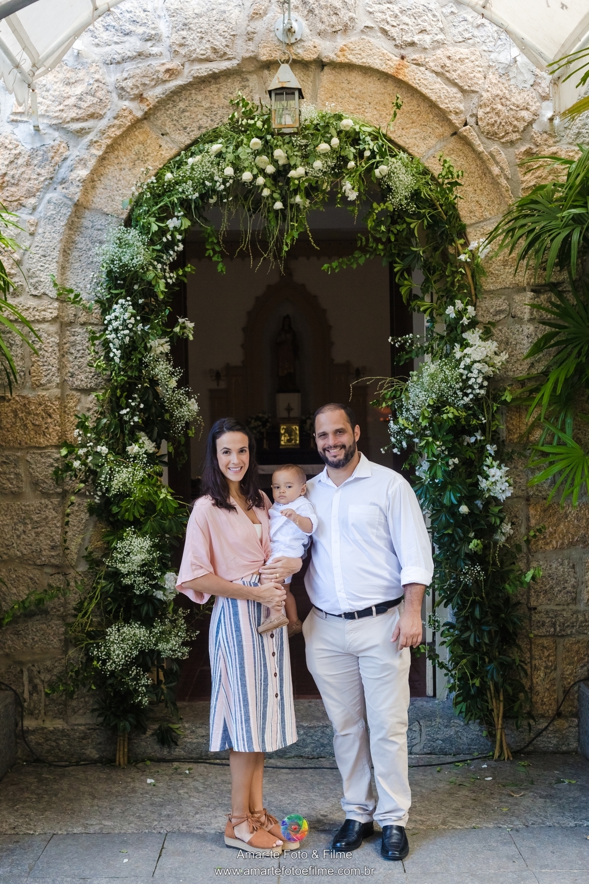 batismo batizado capela santa ingez gavea padrinhos familia