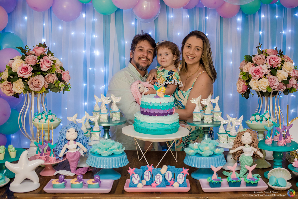 festa infantil fundo do mar sereia barra da tijuca recreio fotografo infantil primeiro aninho decoração festa infantil