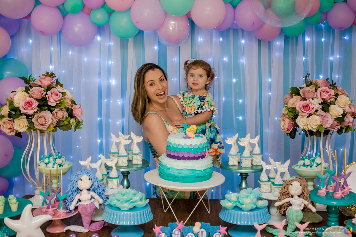 festa infantil fundo do mar sereia barra da tijuca recreio fotografo infantil primeiro aninho decoração festa infantil