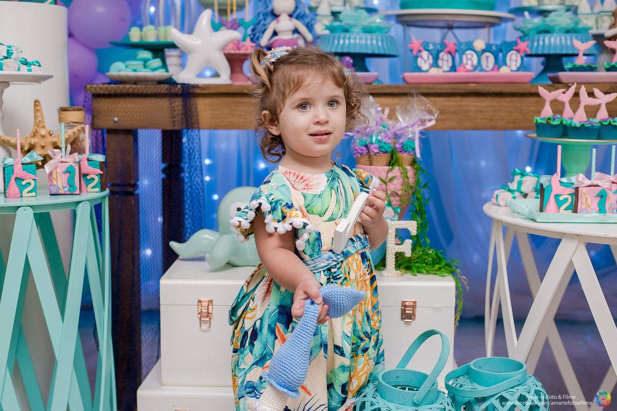 festa infantil fundo do mar sereia barra da tijuca recreio fotografo infantil primeiro aninho decoração festa infantil