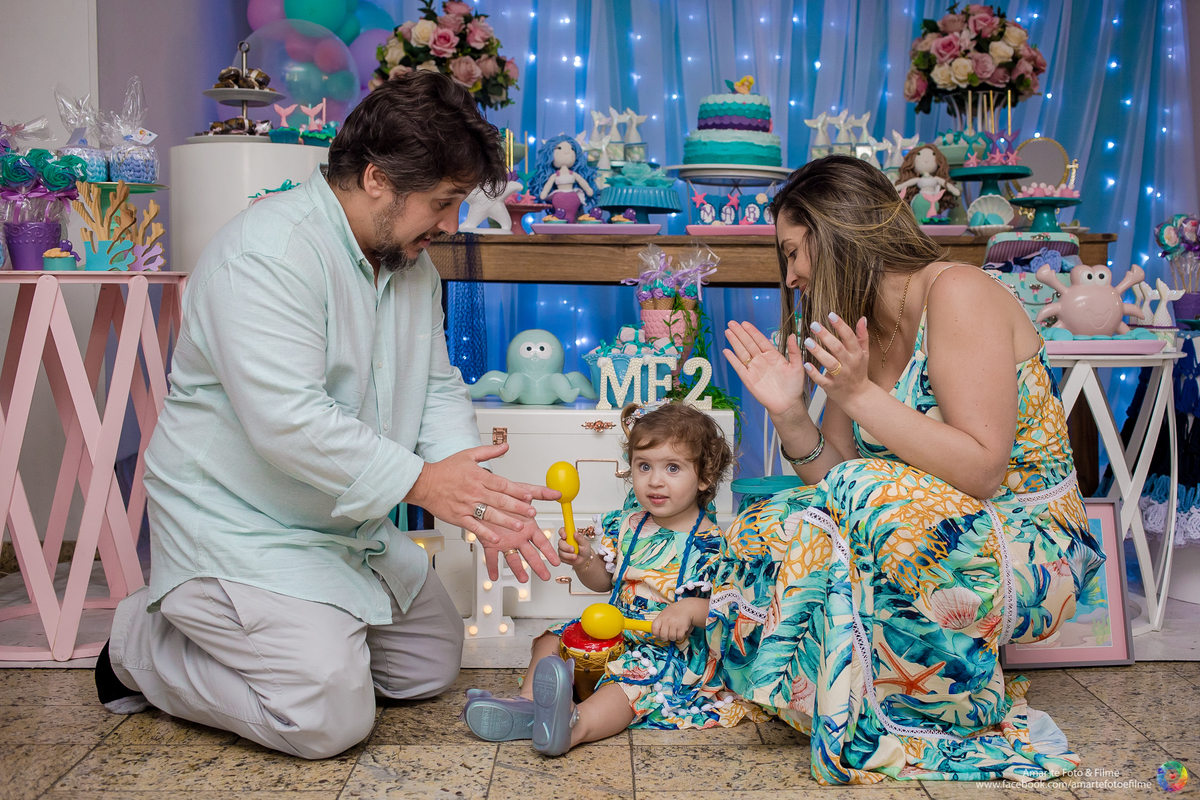 festa infantil fundo do mar sereia barra da tijuca recreio fotografo infantil primeiro aninho decoração festa infantil