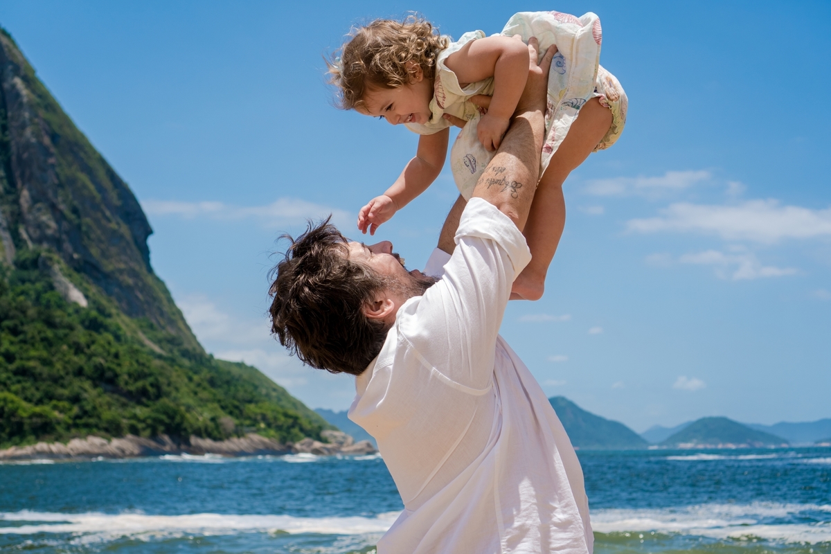 ensaio infantil praia da urca rio de janeiro praia vermelha pao de açucar verão fundo do mar