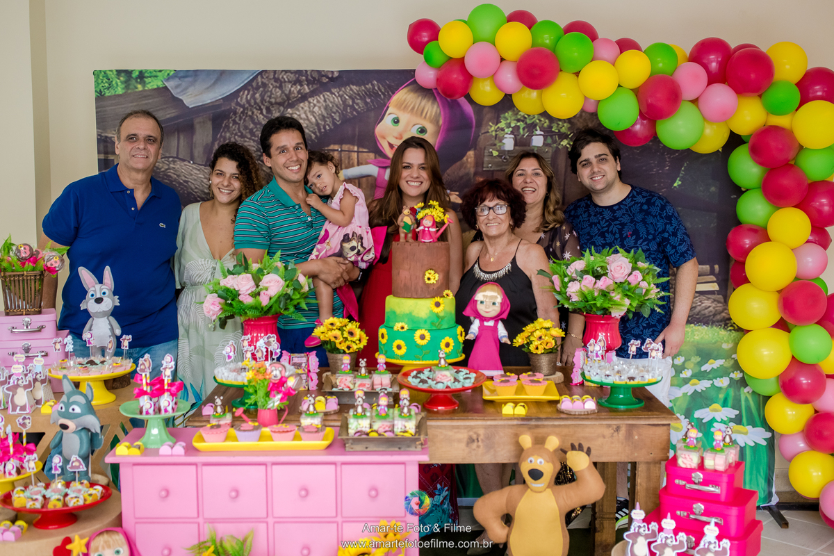 festa infantil masha e o urso decoração decoracao rio de janeiro barra da tijuca fotografo fotografia 
