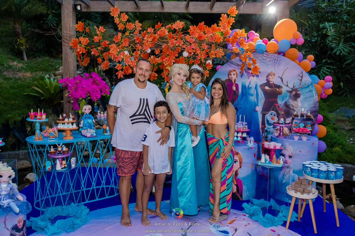 festa infantil tema frozen fortnite princesa disney casa do alto familia fotografia decoração menina alto da boa vista rio e janeiro
