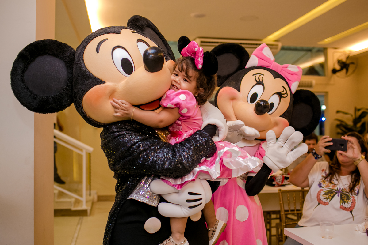 festa infantil decoração minnie laços menina personagens 
