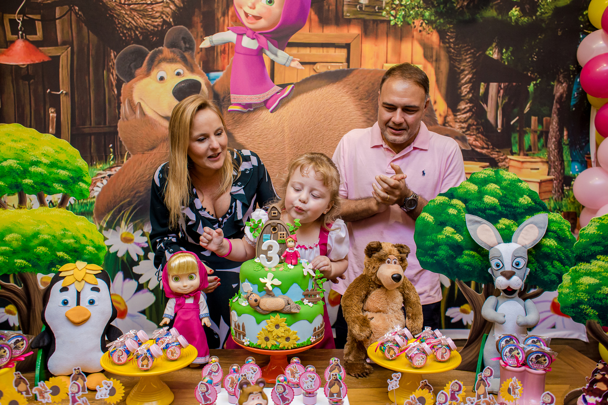 festa infantil decoração masha e o urso menina infantil kids park casa shopping barra da tijuca rio de janeiro