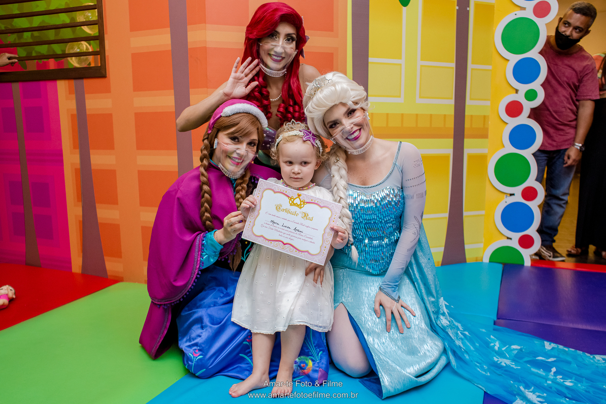 festa infantil princesas frozen pequena sereia fundo do mar ariel elsa anna rio de janeiro barra da tijuca kids park menina decoração