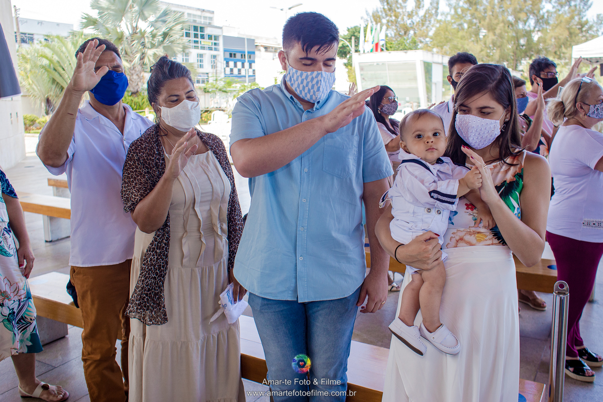 santuario nossa senhora de fatima recreio batismo menino batizado catolico