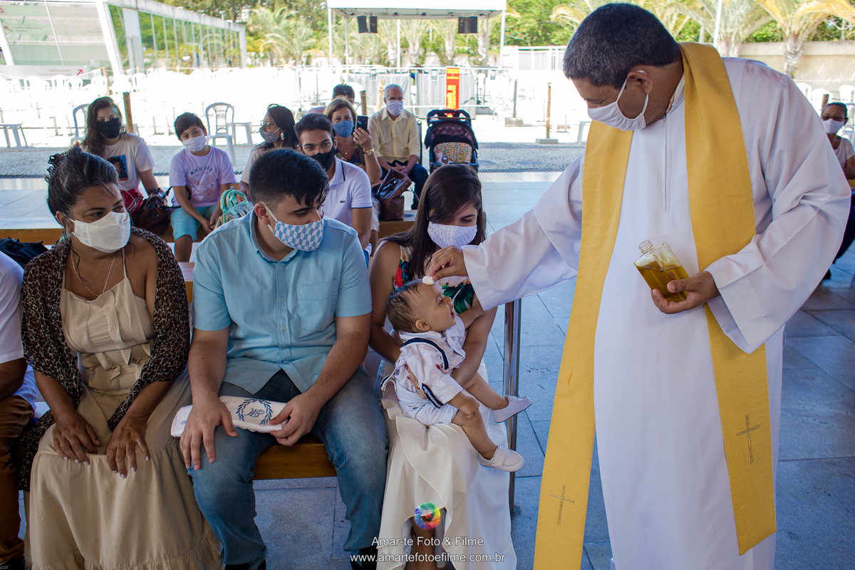 santuario nossa senhora de fatima recreio batismo menino batizado catolico
