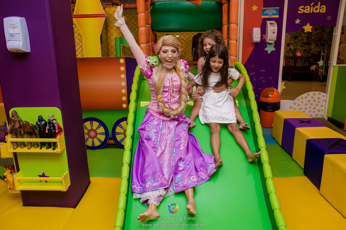 festa infantil princesas bela rapunzel kids park