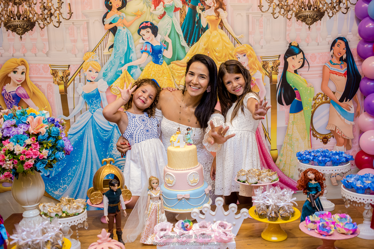 festa infantil princesas bela rapunzel kids park
