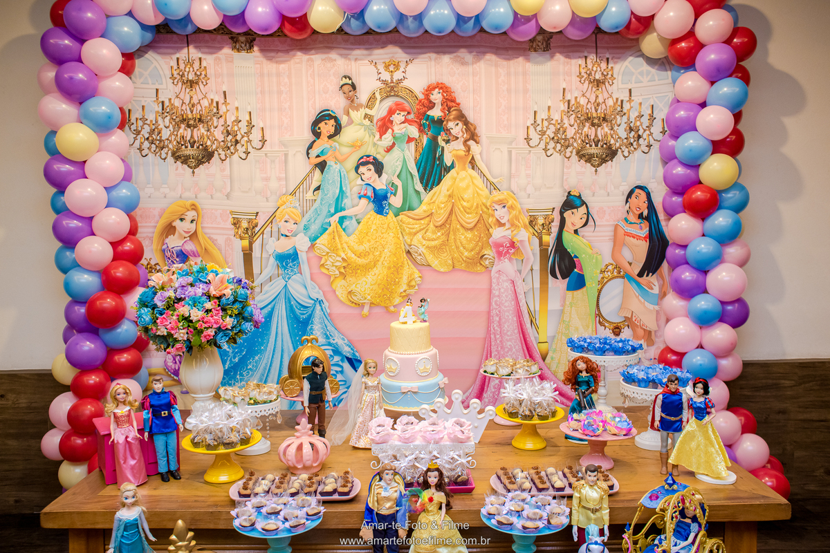 festa infantil princesas bela rapunzel kids park