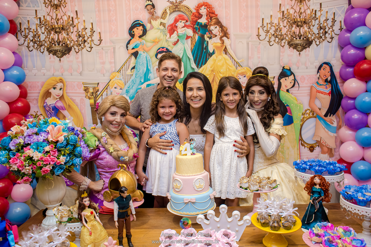 festa infantil princesas bela rapunzel kids park