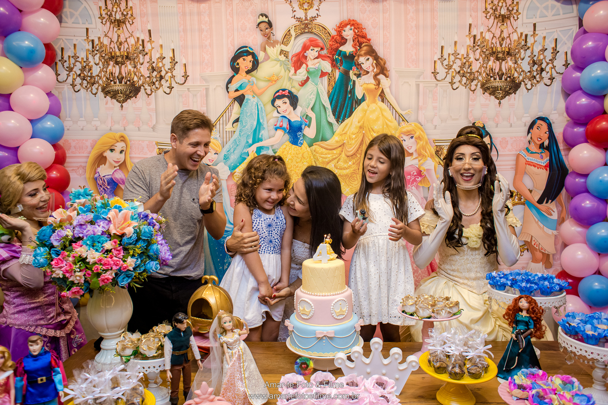 festa infantil princesas bela rapunzel kids park