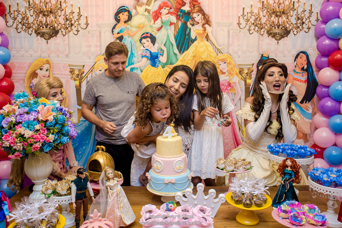 festa infantil princesas bela rapunzel kids park