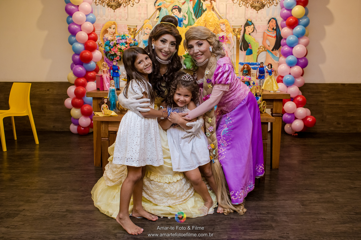 festa infantil princesas bela rapunzel kids park