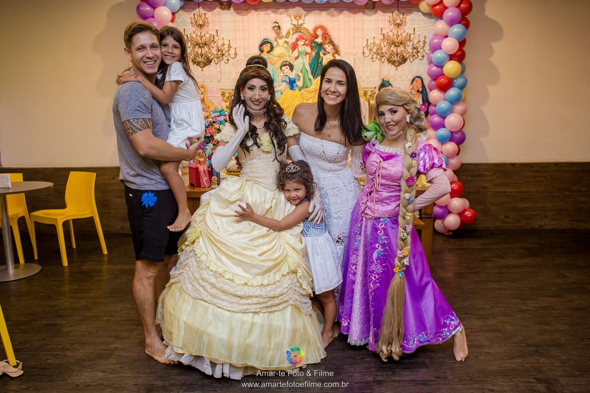 festa infantil princesas bela rapunzel kids park