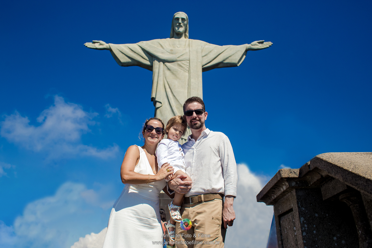 fotografo de batizado rio de janeiro cristo redentor batismo igreja catolica trem do corcovado bondinho família 