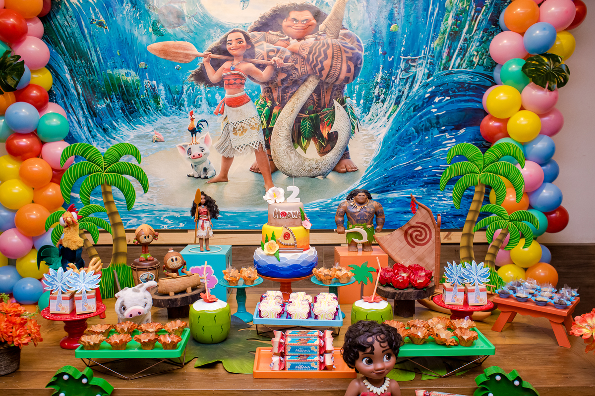 fotografo festa infantil moana rio de janeiro maui mesa do bolo