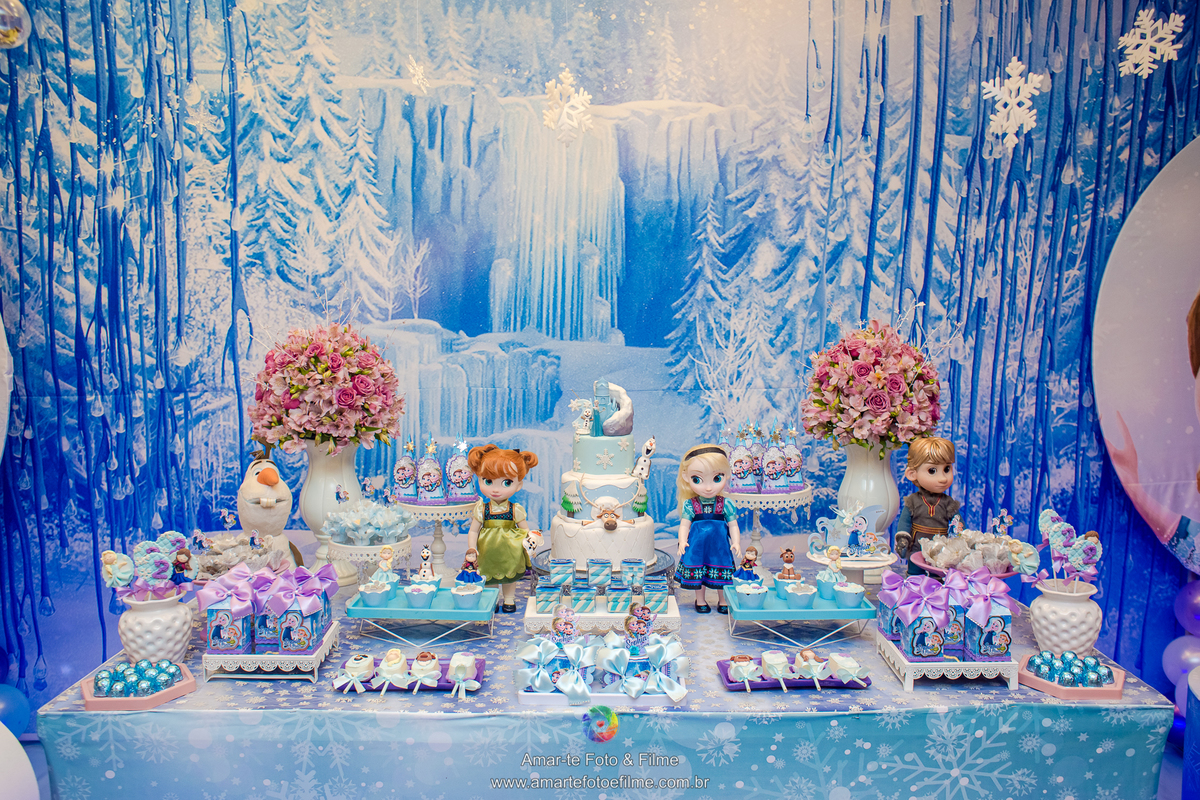 fotografo festa infantil frozen anna elsa rio de janeiro maui mesa do bolo kids park barra da tijuca casa shopping decoração
