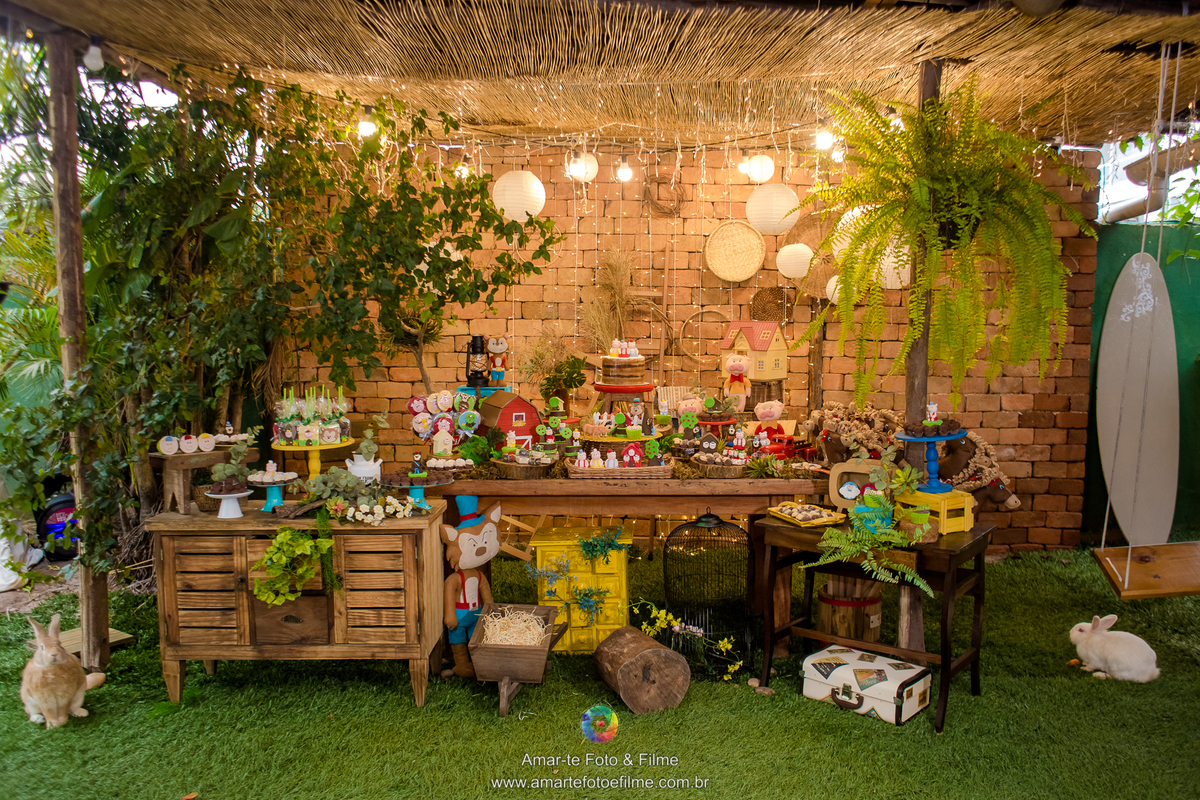 festa infantil 3 porquinhos o quintal rio de janeiro barra da tijuca recreio dos bandeirantes festa ao ar livre