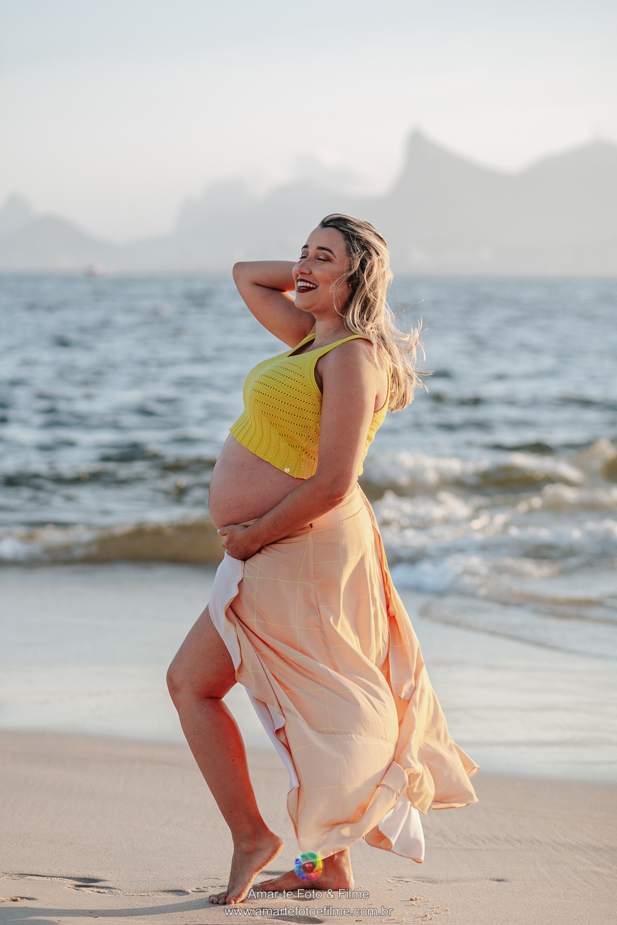 ensaio gestante em niteroi parque praia por do sol icaraí 
