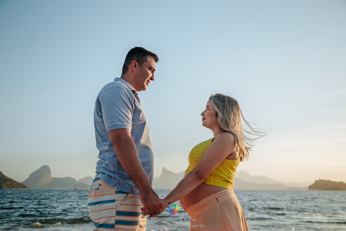 ensaio gestante em niteroi parque praia por do sol icaraí 