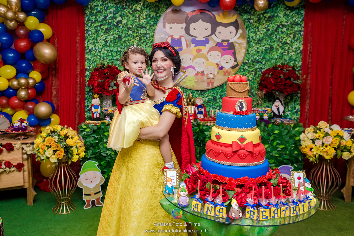 festa infantil branca de neve princesa personagem decoração fotos pose fotógrafo rio de janeiro rj