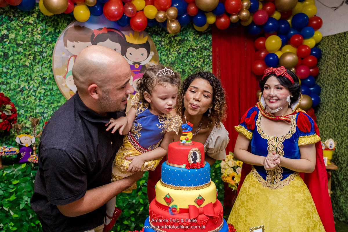 festa infantil branca de neve princesa personagem decoração fotos pose fotógrafo rio de janeiro rj