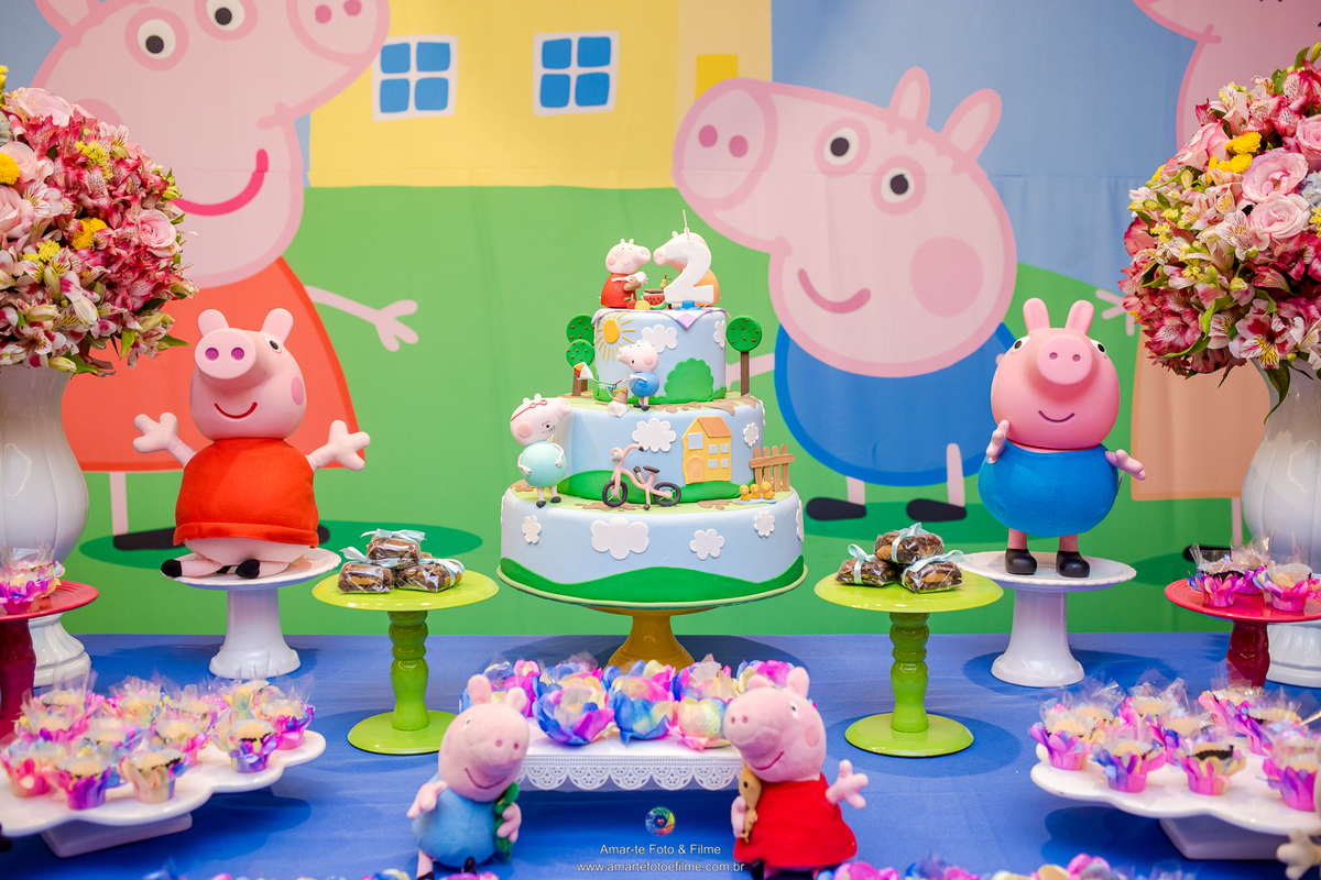 barra da tijuca, casa shopping, decoração, festa, fotografo, ideias, infantil, kids park, menina, mesa do bolo, peppa, recreio