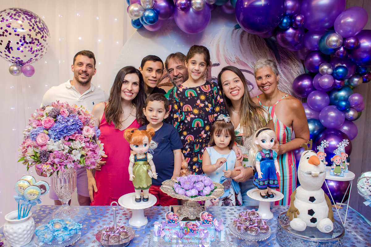 fotografo festa infantil tema decoração frozen anna elsa kids park rio familia poses sorrisos