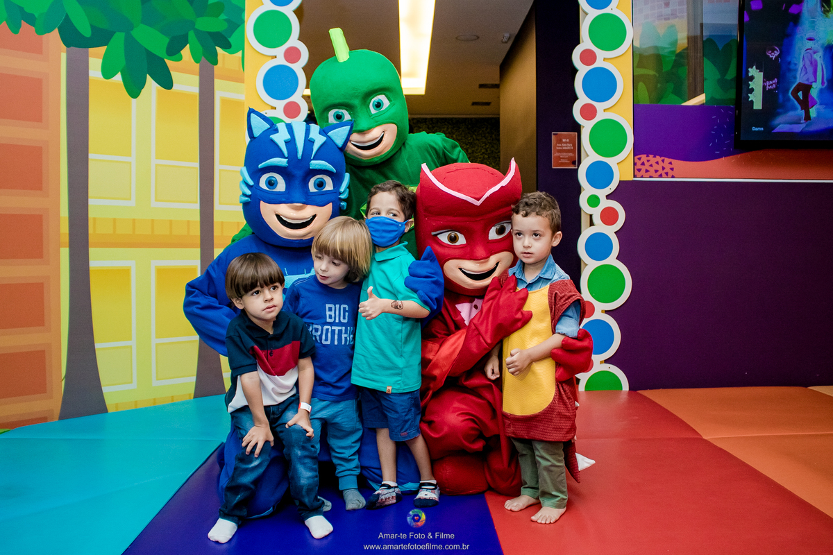 barra da tijuca, casa shopping, festa, fotografo, fotografo de festa infantil rj, infantil, kids park, masks, menino, pj, pj mask, recreio, rio