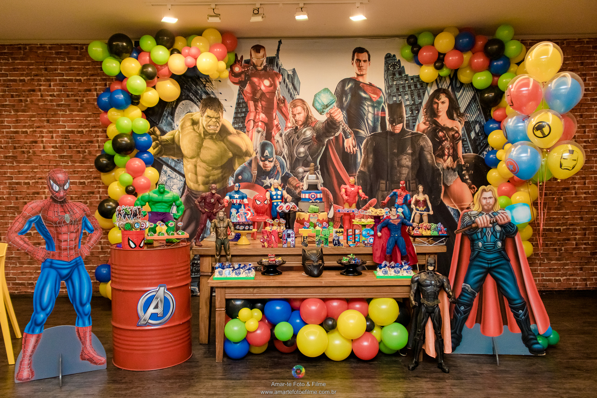 barra da tijuca, dc, festa, fotógrafo, heróis, homem de ferro, infantil, kids park, marvel, menino, recreio, rio de janeiro, rj, super, thor, vingadores