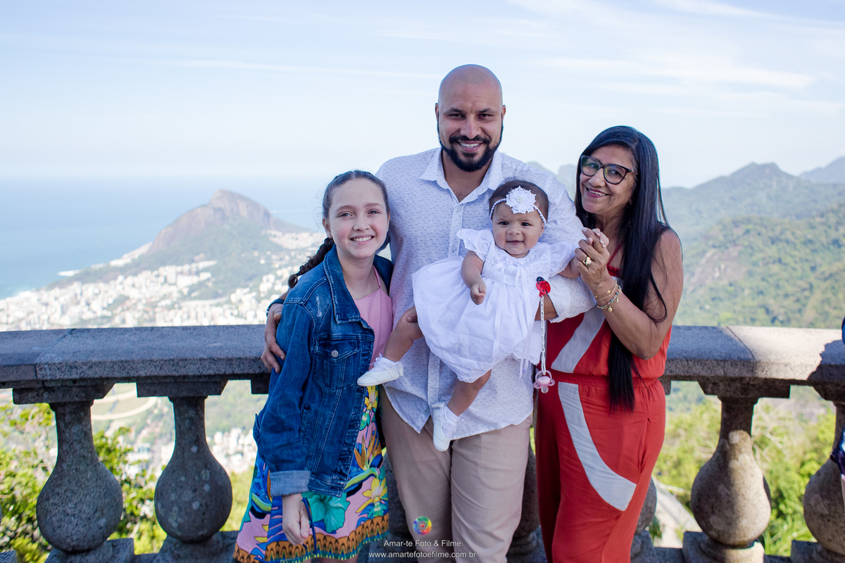fotografo de batizado rio de janeiro cristo redentor batismo igreja catolica trem do corcovado bondinho família 