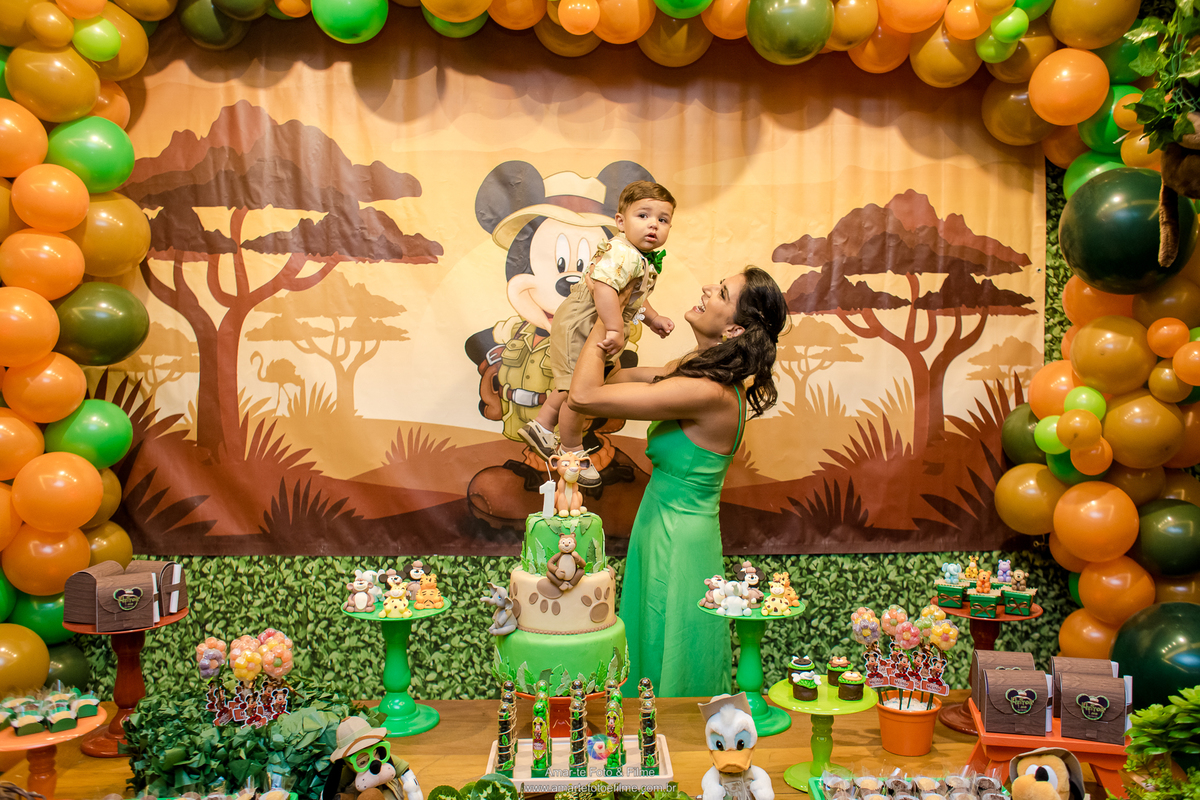 festa, infantil, menino, mickey, safari, decoração, kids park rio, casa shopping, barra da tijuca, rio de janeiro, rj, recreio dos bandeirantes, disney, um, primeiro, aninho