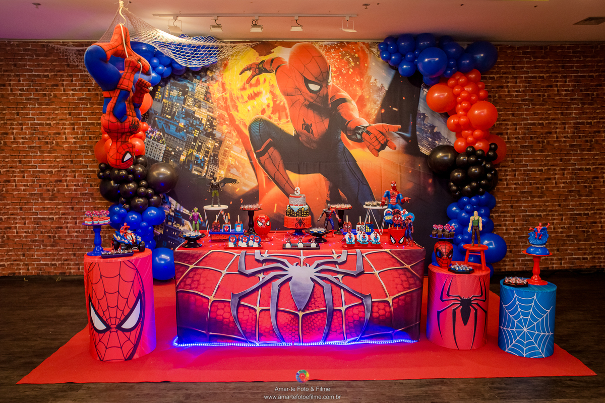 festa infantil homem aranha fotógrafo kids park rio barra da tijuca