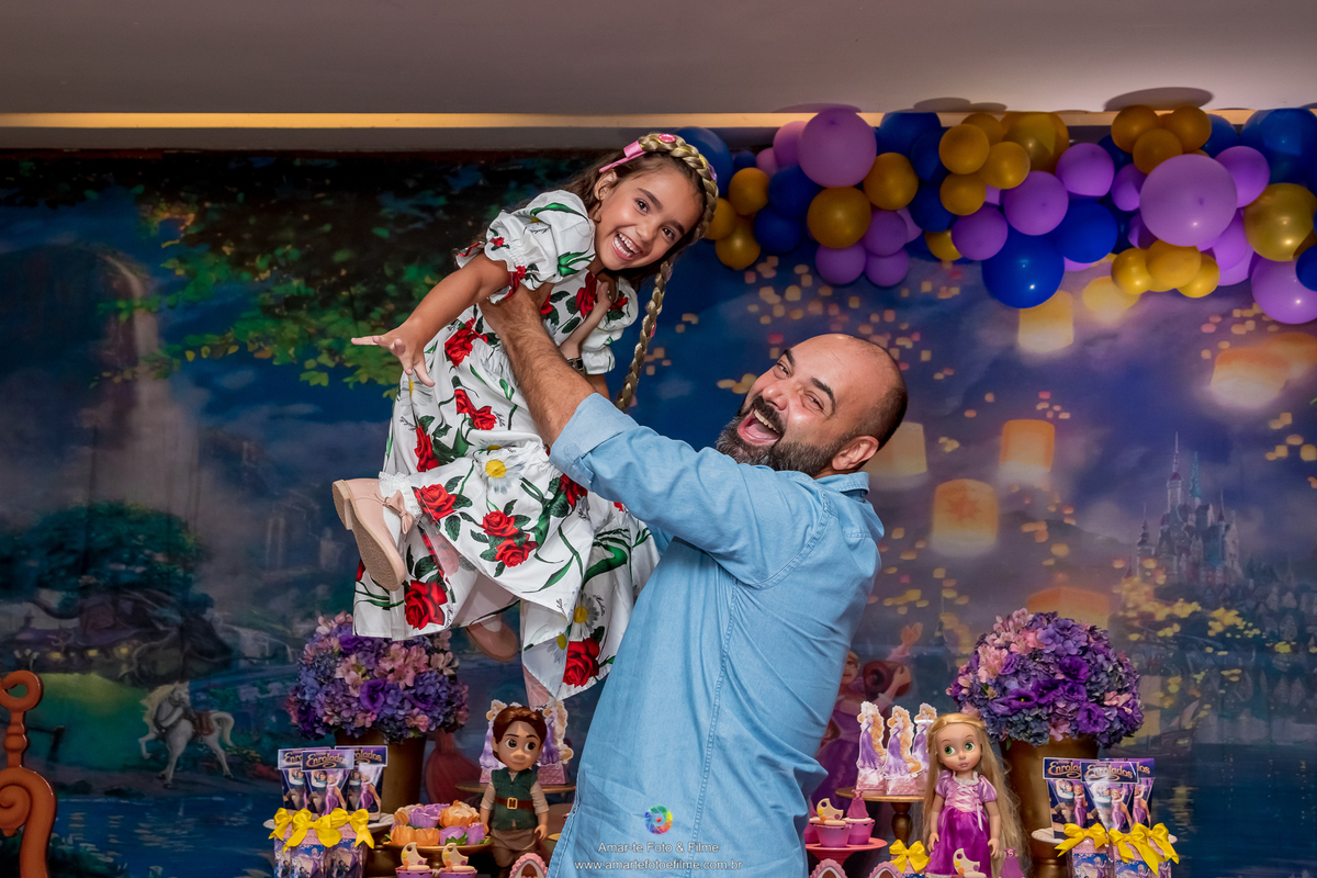 casa de festas, decoração, fantasia, festa, festa e aventura, fotógrafo amar-te foto e filme, infantil, menina, personagem vivo, rapunzel