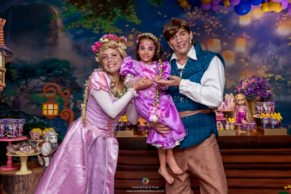 casa de festas, decoração, fantasia, festa, festa e aventura, fotógrafo amar-te foto e filme, infantil, menina, personagem vivo, rapunzel