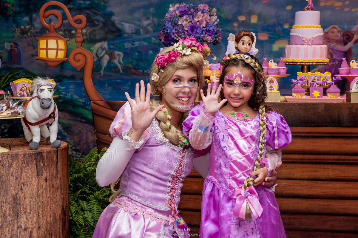 casa de festas, decoração, fantasia, festa, festa e aventura, fotógrafo amar-te foto e filme, infantil, menina, personagem vivo, rapunzel