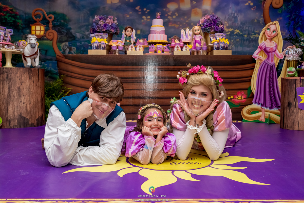 casa de festas, decoração, fantasia, festa, festa e aventura, fotógrafo amar-te foto e filme, infantil, menina, personagem vivo, rapunzel