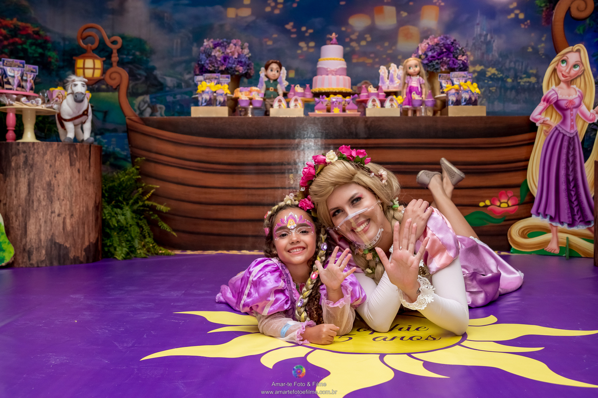 casa de festas, decoração, fantasia, festa, festa e aventura, fotógrafo amar-te foto e filme, infantil, menina, personagem vivo, rapunzel
