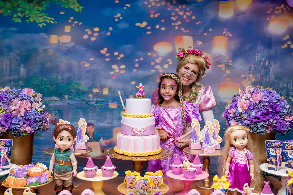 casa de festas, decoração, fantasia, festa, festa e aventura, fotógrafo amar-te foto e filme, infantil, menina, personagem vivo, rapunzel