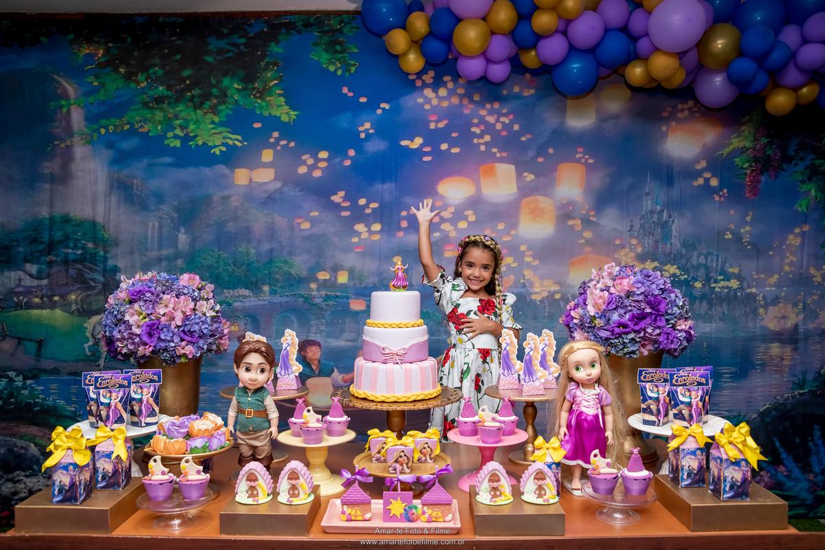 casa de festas, decoração, fantasia, festa, festa e aventura, fotógrafo amar-te foto e filme, infantil, menina, personagem vivo, rapunzel