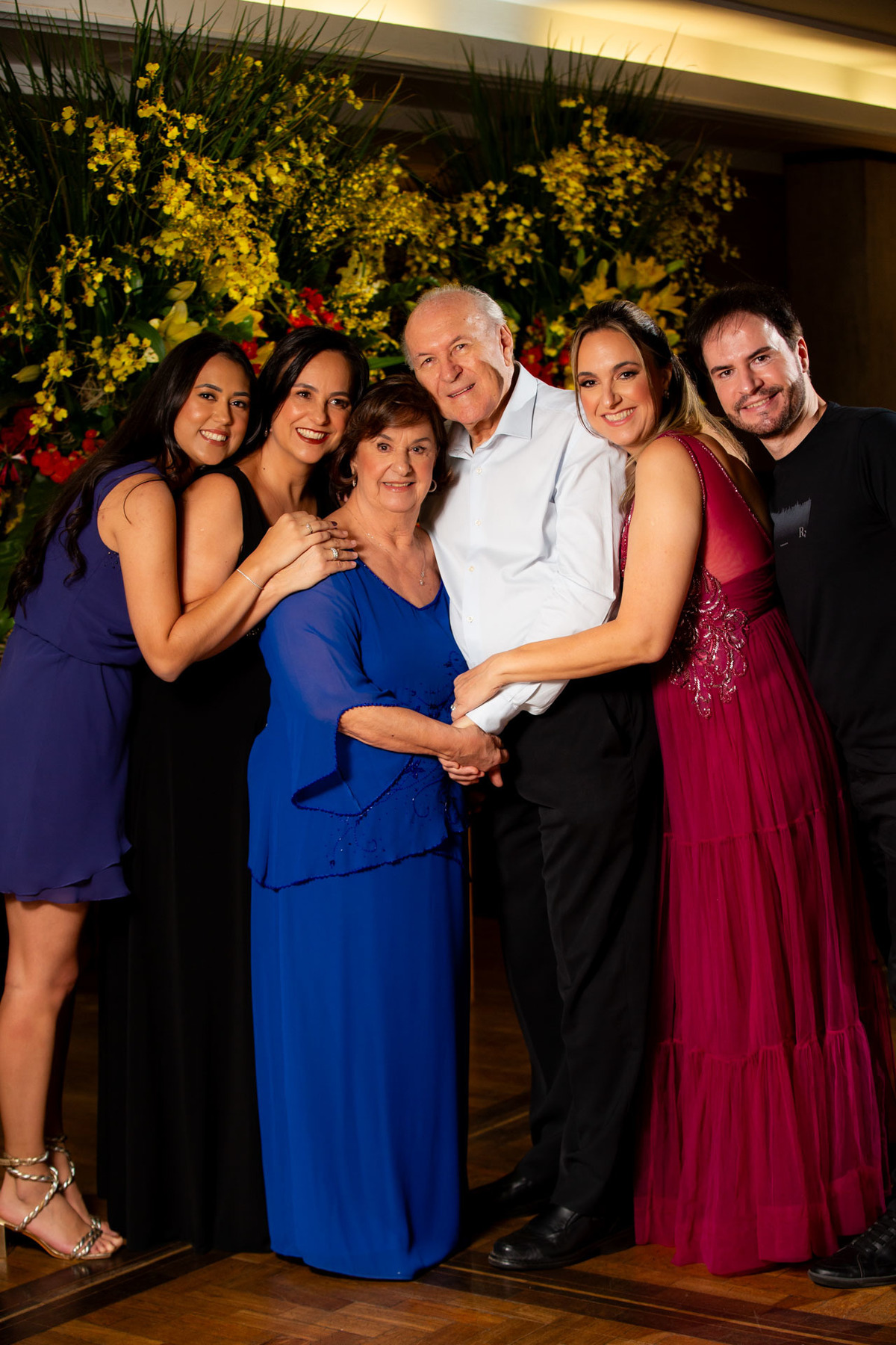 Família unida e feliz