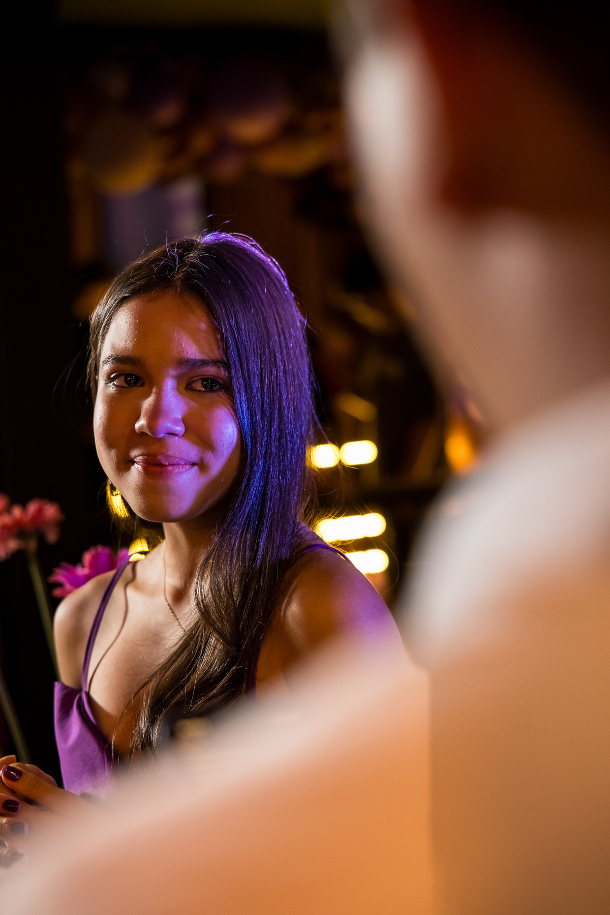 Debutante chora com fala do pai