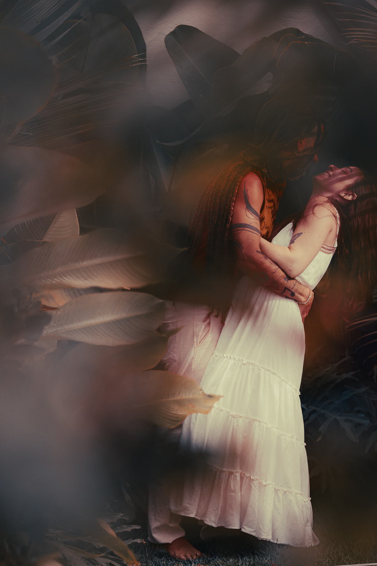 Casal em foto artística