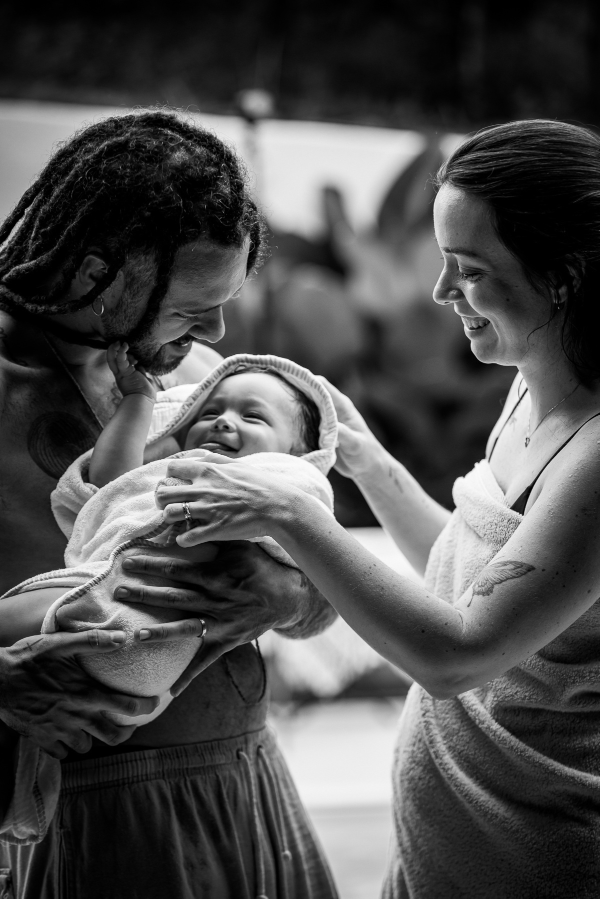 Momento de felicidade em família