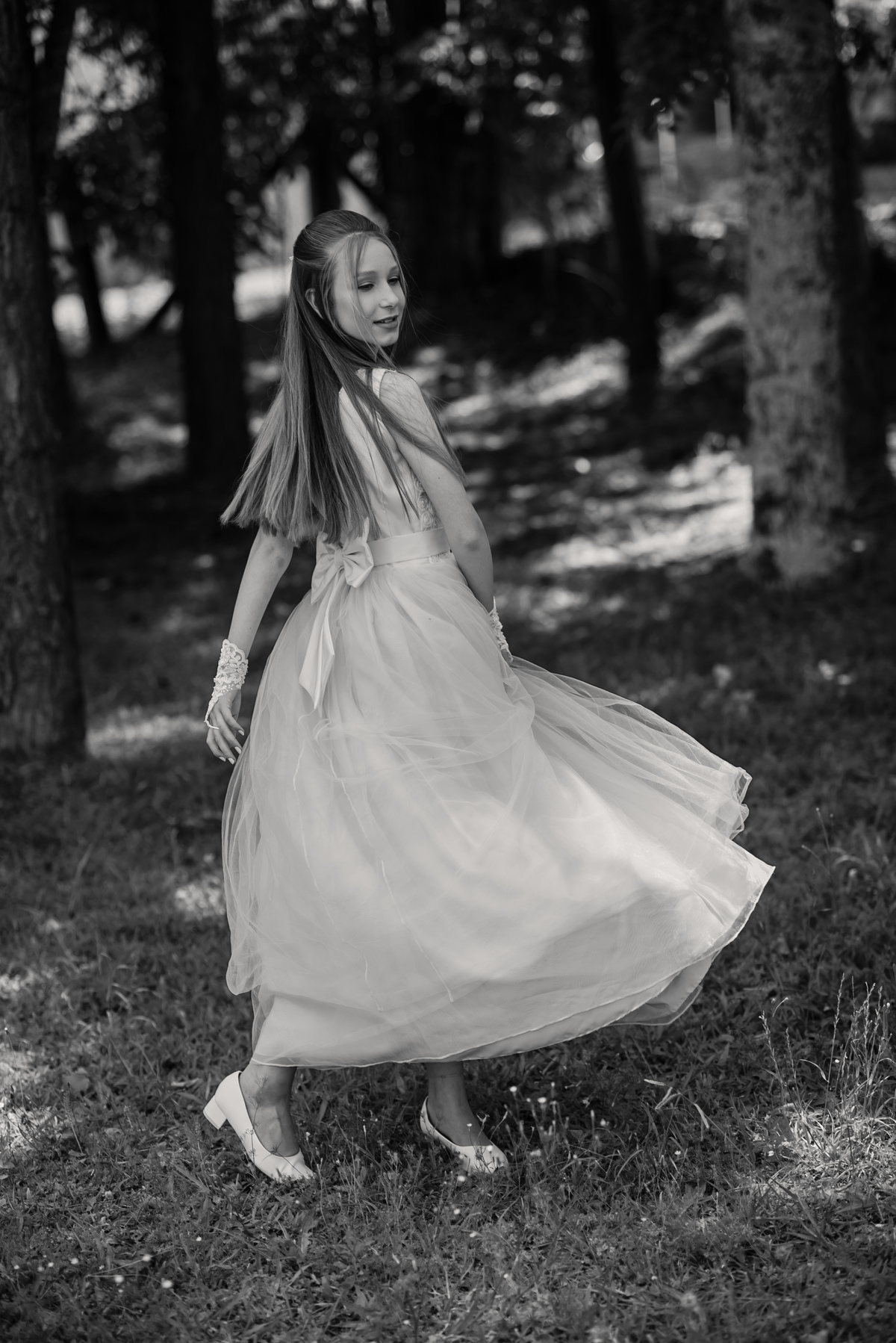 Fotos ao ar livre na Primeira Eucaristia da Kelly Milena Froehlich 